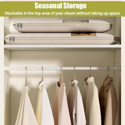 ❤️‍🔥2025 Space Saving Hanging Garment Bag with Self Compression Zipper