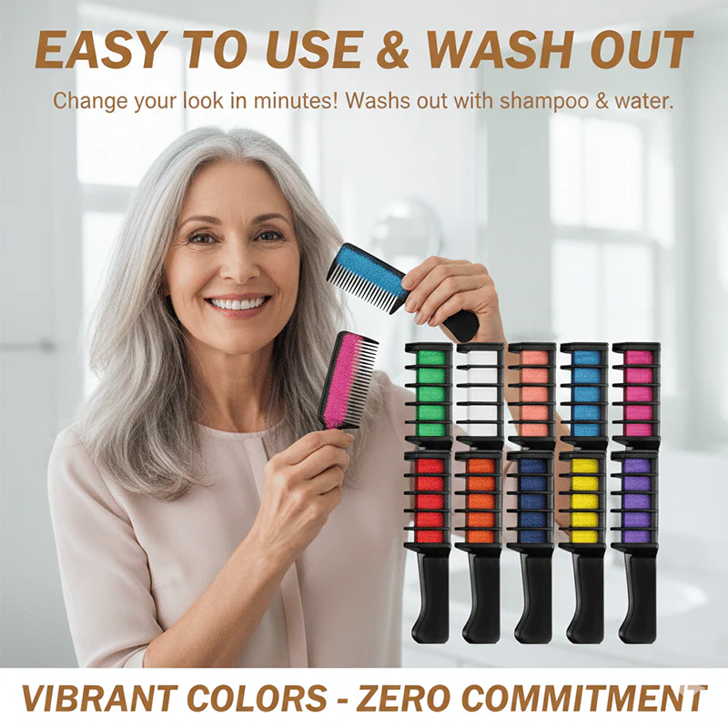 ✨Temporary Hair Dye Chalk Comb- Cruelty Free