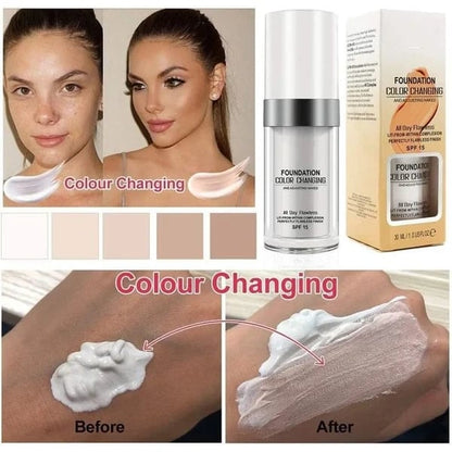 🎁 Buy 1 Get 1 Free🎉Colour Changing Mature Skin Foundation