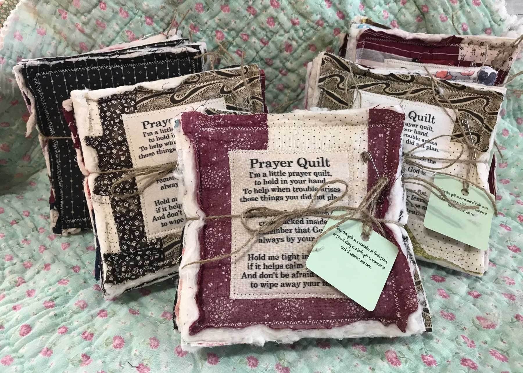 💜✝️Best Encouraged And Blessed Gift-Prayer Quilt With Cross Inside