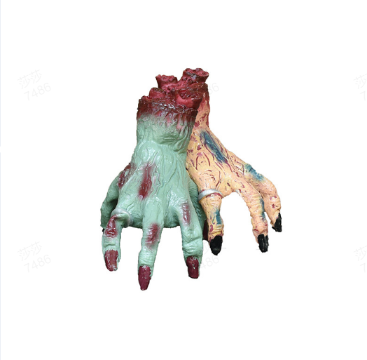 🖐️ Realistic Scary Hand Props - Flexible & Creepy for Halloween/Cosplay, Perfect for Decoration or Pranks 🎃📦