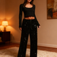 👖✨Women's Sequin Sparkle Wide Leg Pants with Elastic Waistband✨