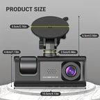 🚗Safe Driving 3 Channel Camera Cycle Video Recorder