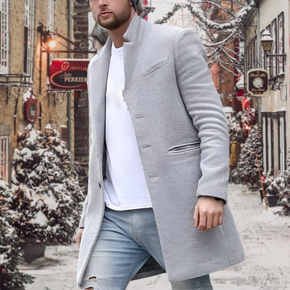 🔥🔥time-limited special offer🔥🔥[best gift] Men’s Fashion Tweed Long Coat