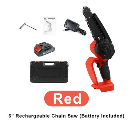 Mini 6" Rechargeable Chain Saw (Battery Included)
