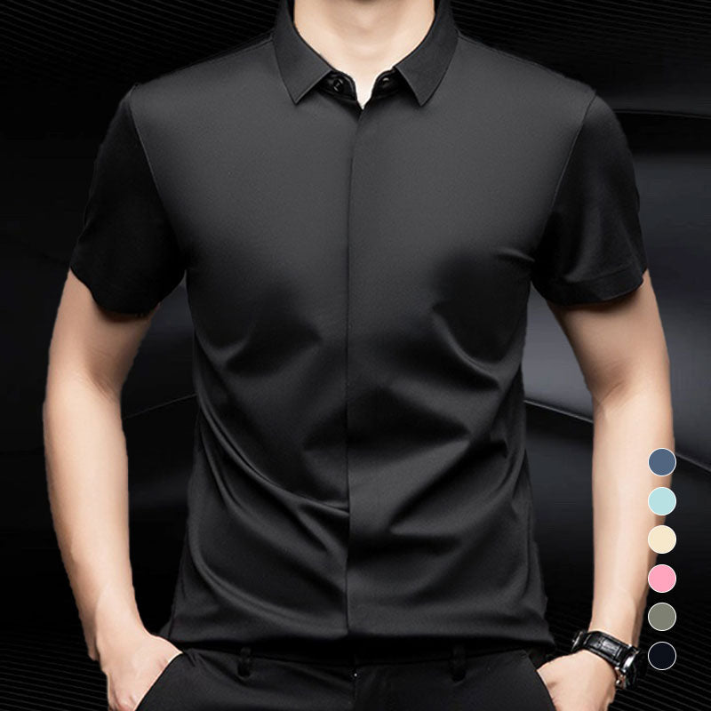 🔥Buy 2 Free shipping🔥Men's Glossy Breathable Short Sleeve Business Shirt