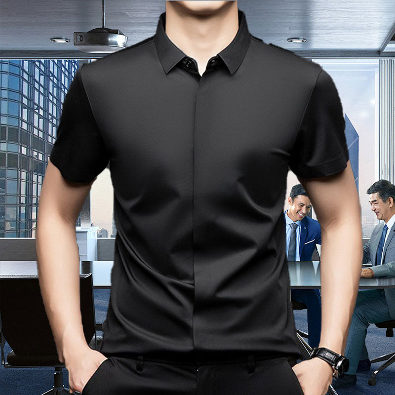 🔥Buy 2 Free shipping🔥Men's Glossy Breathable Short Sleeve Business Shirt