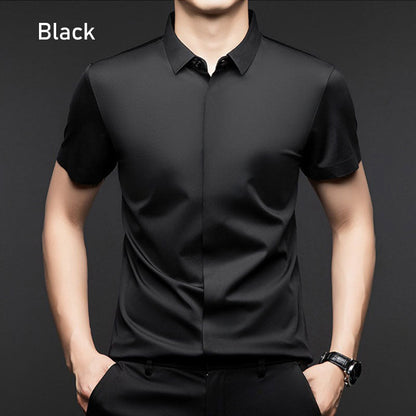 🔥Buy 2 Free shipping🔥Men's Glossy Breathable Short Sleeve Business Shirt