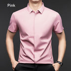 🔥Buy 2 Free shipping🔥Men's Glossy Breathable Short Sleeve Business Shirt