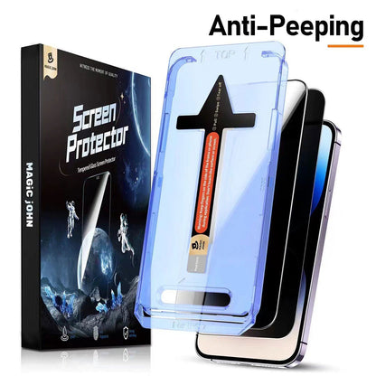 4K HD/Anti-Peeping Tempered Glass Screen Protector with Auto Dust-elimination Installation for Samsung