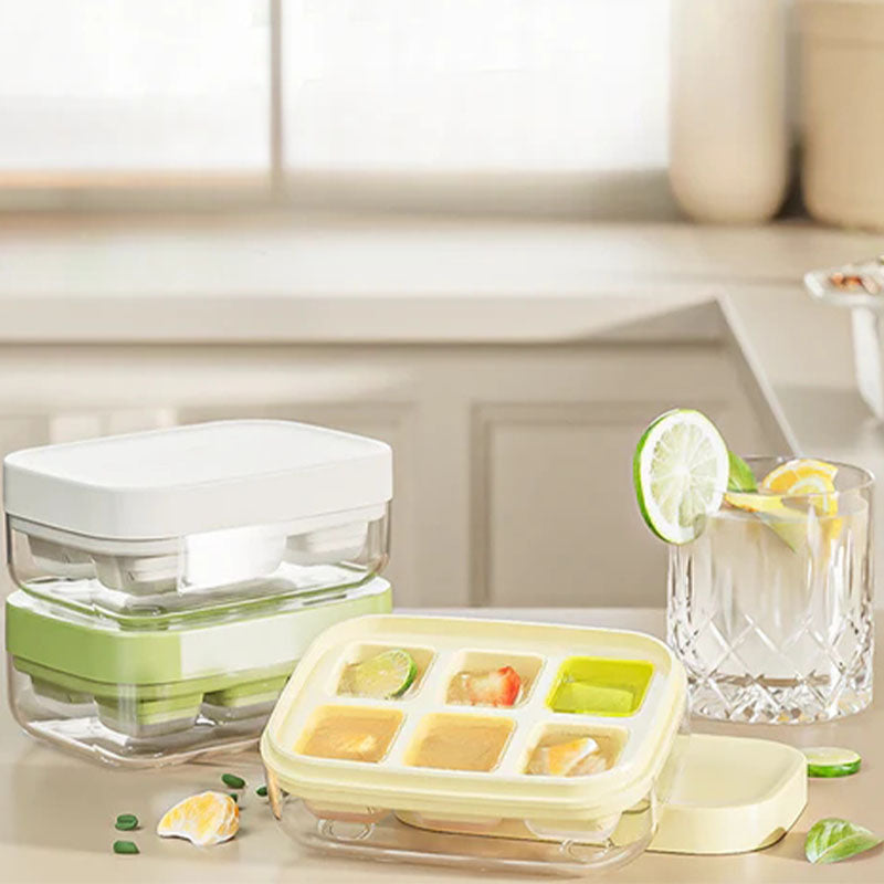 🧊Buy 1 Get 1 Free!🥃 Mini Ice Cube Tray – 6-Grid, Quick-Release & Food-Safe