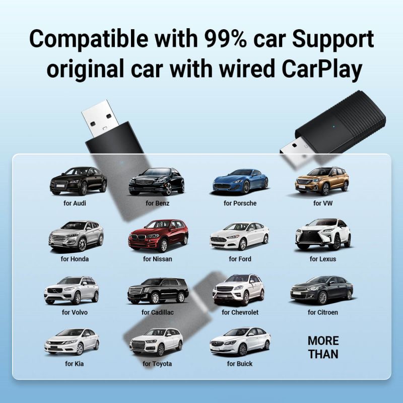 3-in-1 Mini Wireless Car Adapter Set