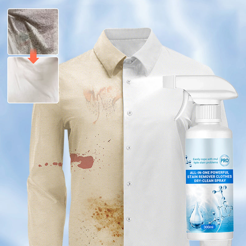 🧼 All-in-One Powerful Stain Remover Clothes Dry-Clean Spray