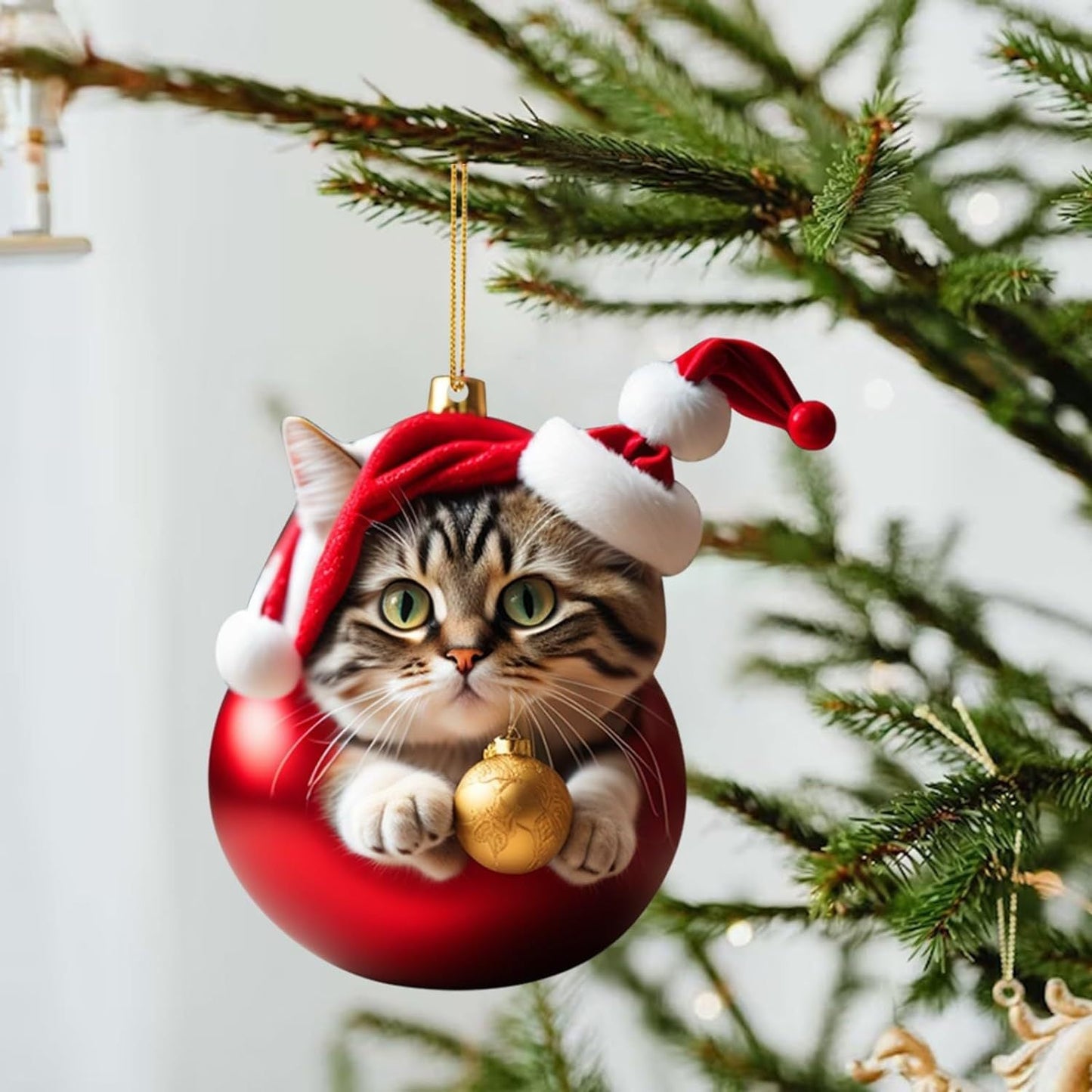 🎄10 Piece 😻  Cat Christmas Tree Ornaments. Hanging Cat Ornaments