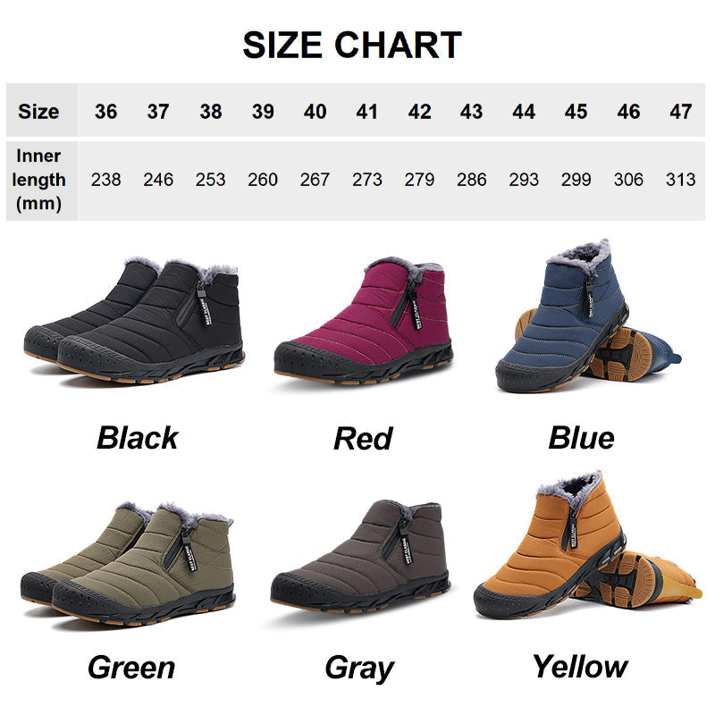 Winter Warm Faux Fur Lined Waterproof Outdoor Snow Boots💥