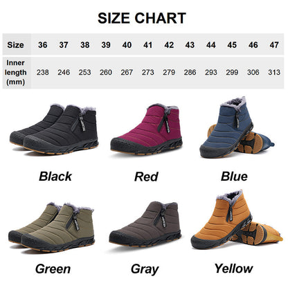 Winter Warm Faux Fur Lined Waterproof Outdoor Snow Boots💥