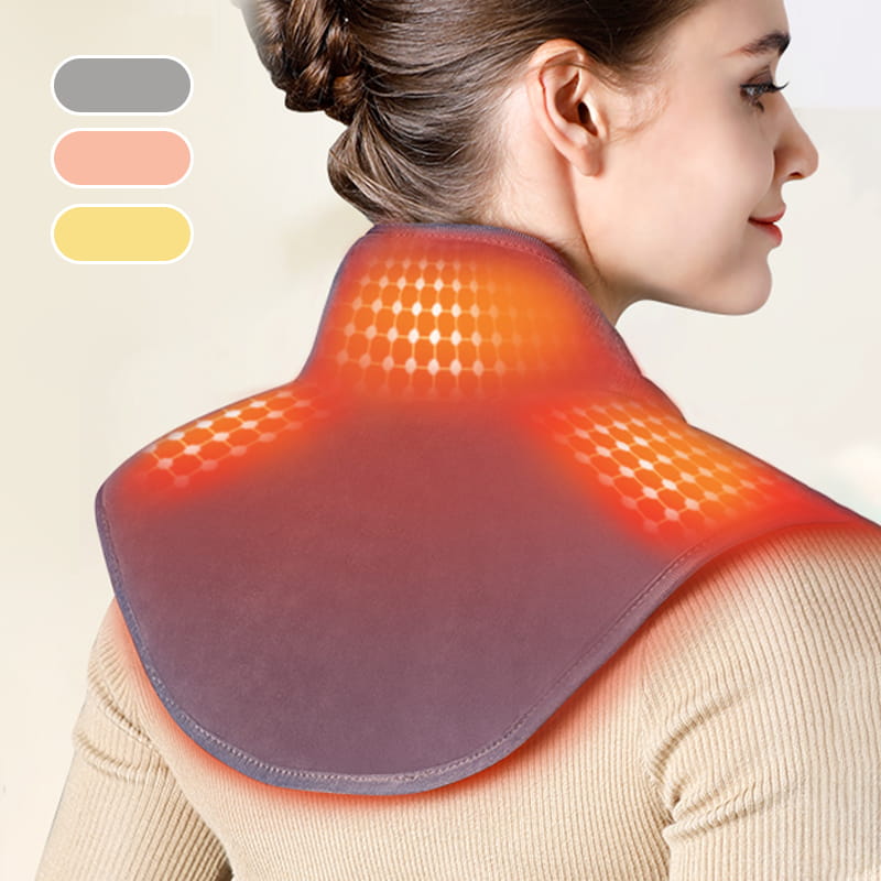 【Best Winter Gifts】Electric Neck and Shoulder Heating Pad with Vibration