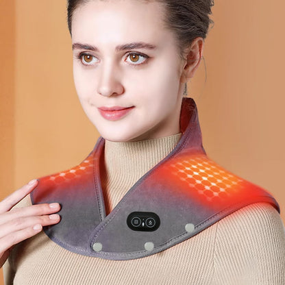 【Best Winter Gifts】Electric Neck and Shoulder Heating Pad with Vibration