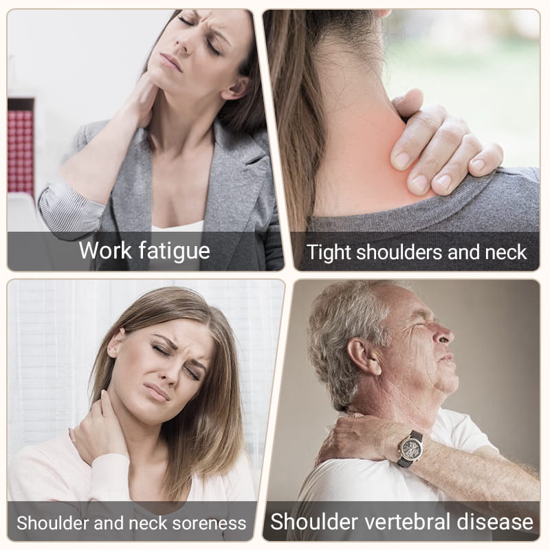 【Best Winter Gifts】Electric Neck and Shoulder Heating Pad with Vibration