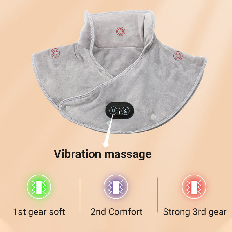 【Best Winter Gifts】Electric Neck and Shoulder Heating Pad with Vibration