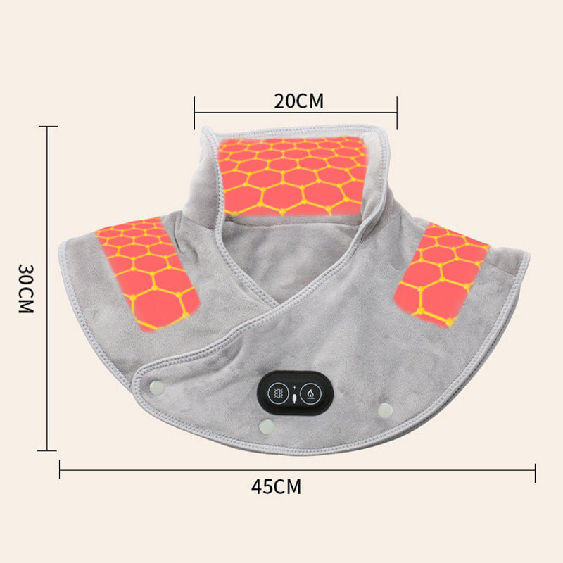 【Best Winter Gifts】Electric Neck and Shoulder Heating Pad with Vibration