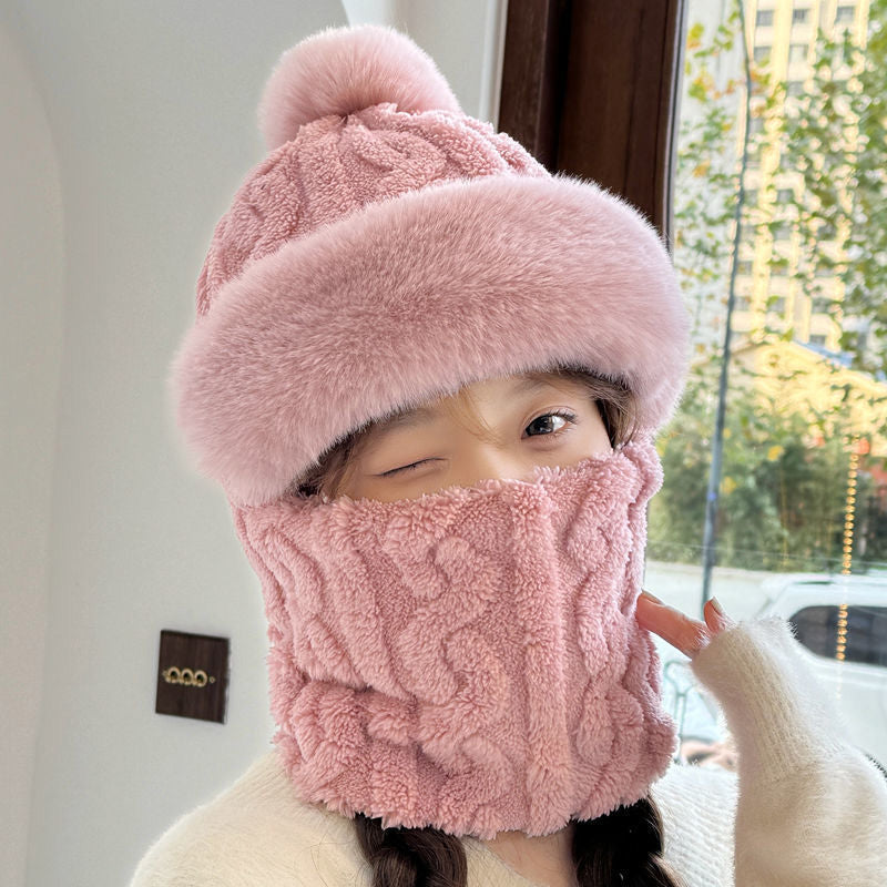 ❄️Winter-Specials❄️Women's Winter Warm Windproof Plush Scarf Hat