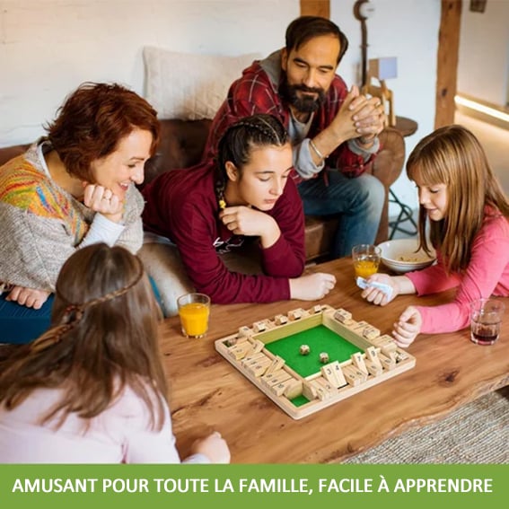 🔥FUN FAMILY GAMES - Shut The Box Board Game