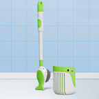 Wall-Mounted Suction Cup Toilet Cleaning Brush Set