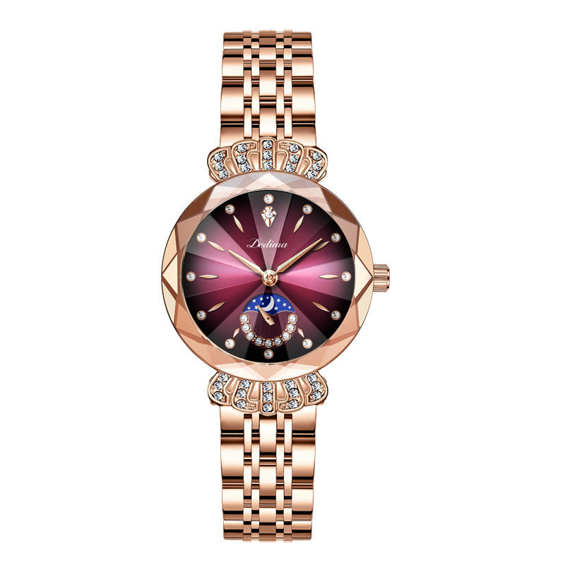 🎀Fashionable Diamond Moon Star Watch for Women