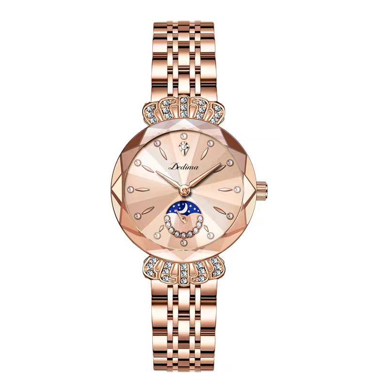 🎀Fashionable Diamond Moon Star Watch for Women