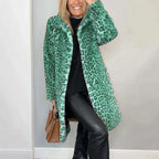 ✨Autumn's Best-Selling Sets 💖Women's Leopard Print Mid-Length Jacket and Leather Leggings