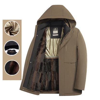 💥Men’s Winter Thermal Thick Hooded Parka Coat