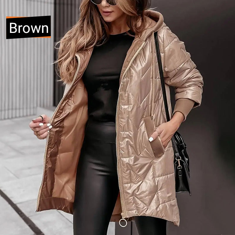 🔥Women's Warm Winter Coat with High-Low Hem