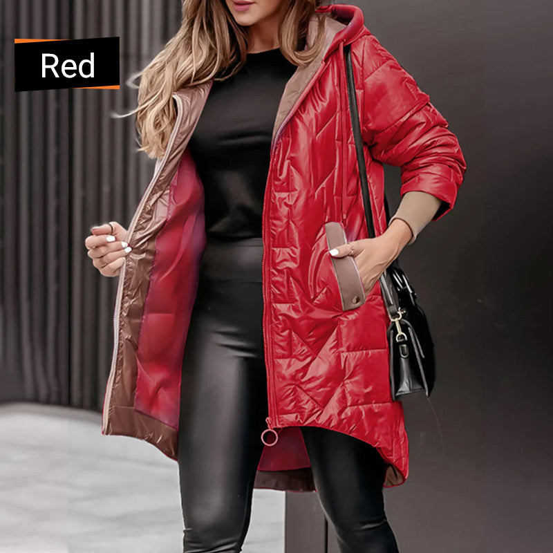 🔥Women's Warm Winter Coat with High-Low Hem