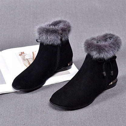 Fashionable Warm Thick And Non-slip Ankle Boots For Women