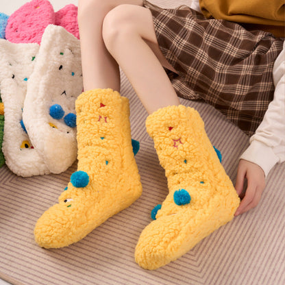 Women's Fluffy Thick Slipper Socks