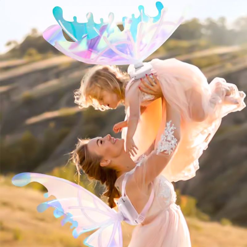 🔥Rechargeable Electric Fairy Wings with LED Lights and Music🧚‍♀️