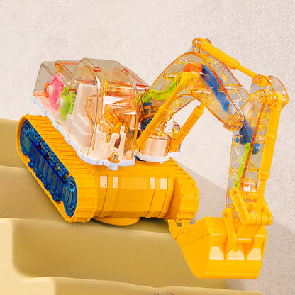 🎅Christmas present🎅Children's Toy Electric Excavator With Lights ＆ Music