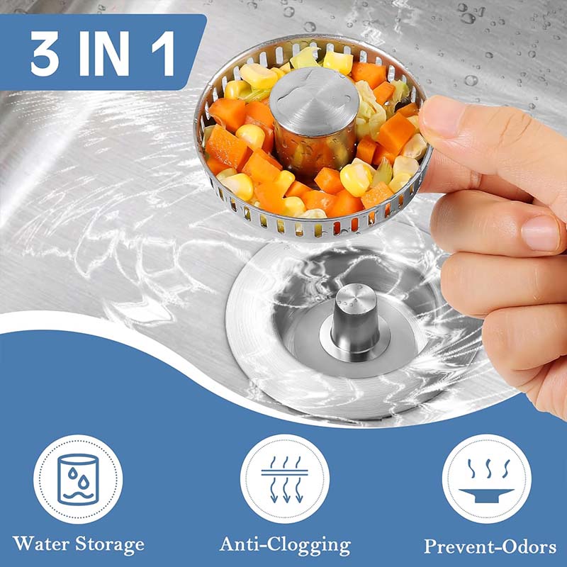 🔥Kitchen Sink Drain Strainer & Stopper