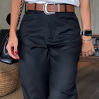 🔥Women's High Waist Casual Straight Blazer Pants🍃