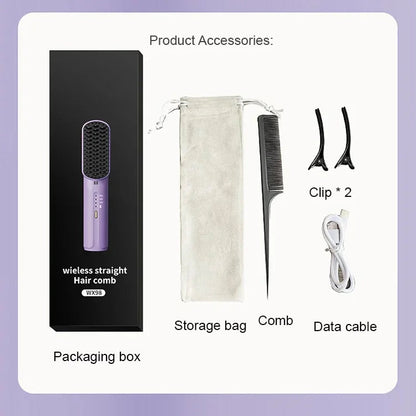 🔥Hot Sale💇‍♀Portable Hair Straightener Styling Comb