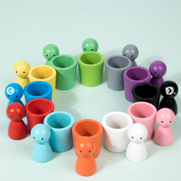 Montessori Children's Color Classification Stacking Educational Toys
