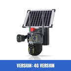🎥 Triple-Lens Solar 360° Dome Camera