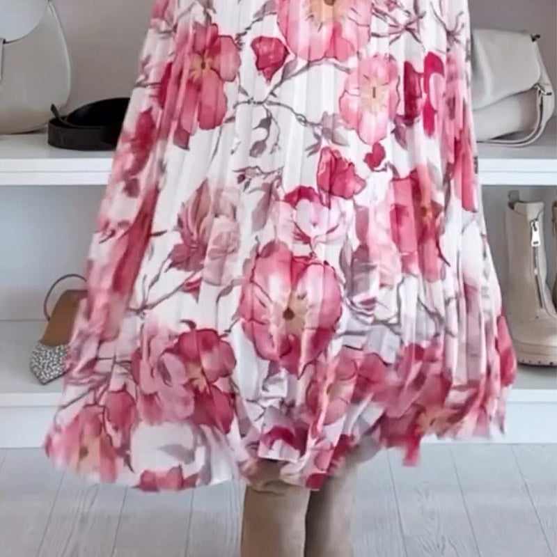 Floral Print Off-Shoulder Top & Maxi Skirt Two-Piece Set