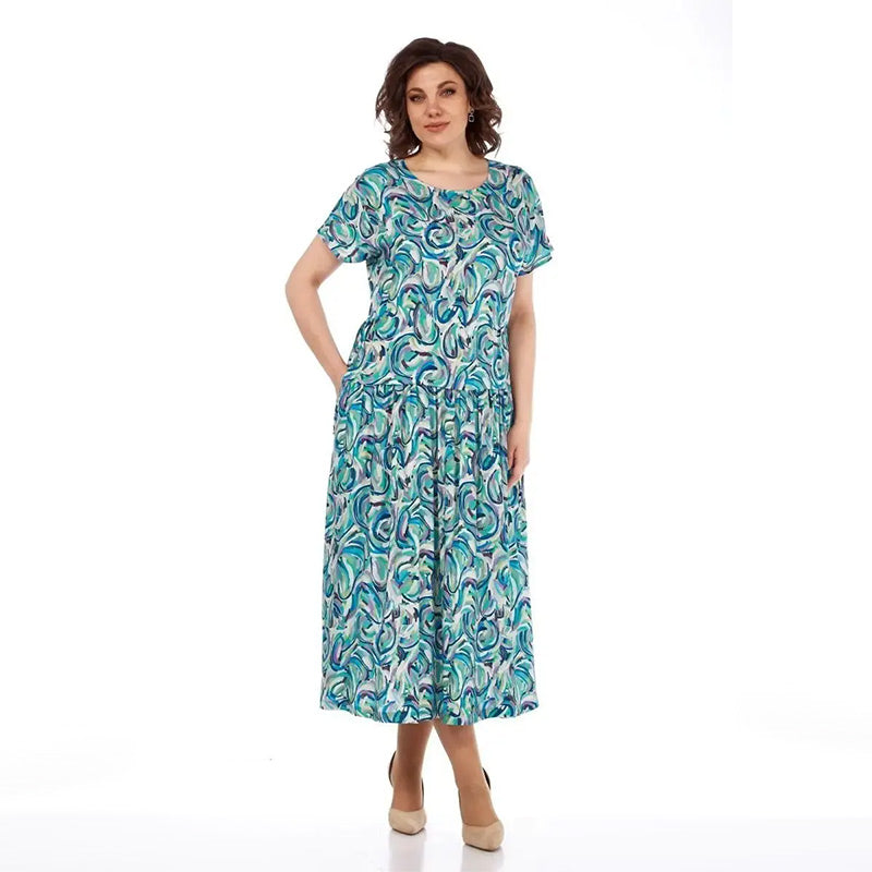🎉Summer Patterned Chiffon Dress