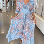 💃Elegant Floral Maxi Dress | Flow & Feminine Silhouette