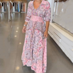 💃Elegant Floral Maxi Dress | Flow & Feminine Silhouette