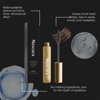 💕Natural Long Lasting Waterproof & Sweatproof Brown Mascara🎁