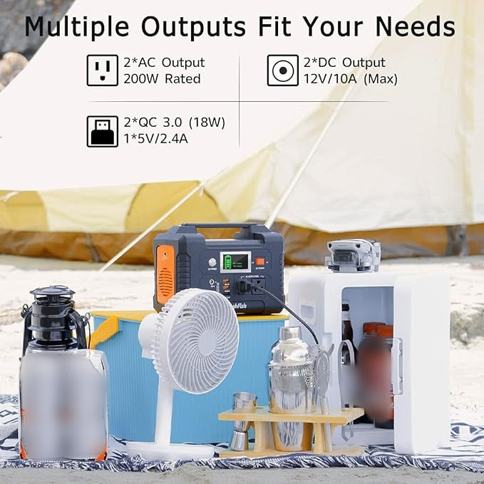 ⚡200W Portable Power Station with Display