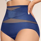 🌸Buy 1 Get 3 Packs✨Plus-Size High-Waist Cross Tummy Control Panties